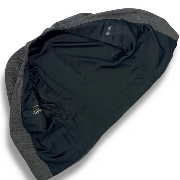 Vintage Cachet Wool Blazer 48R | Double Breasted | Made in Canada | Pure Wool - Picture 5 of 12